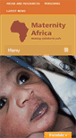Mobile Screenshot of maternityafrica.org
