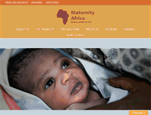 Tablet Screenshot of maternityafrica.org